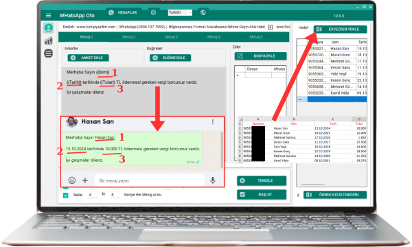 Kişiye Özel WhatsApp Toplu Mesaj Gönderme