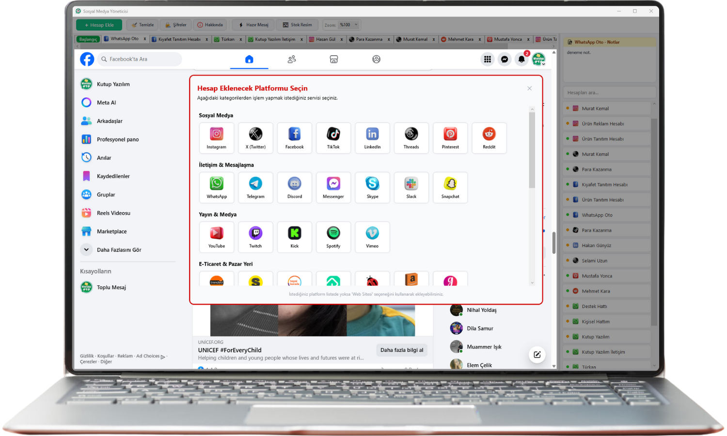 Sosyal Medya Yönetimi Programı Platformlar