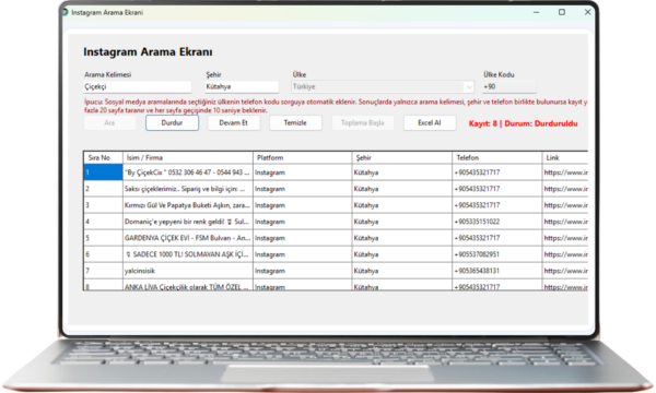 Data Toplama Programı 5
