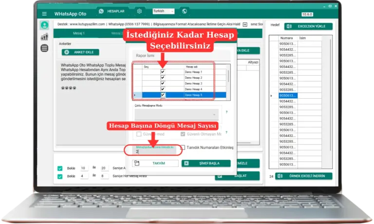 Birden Fazla WhatsApp Hesabı ile Toplu Mesaj Gönderme Nasıl Yapılır? 11 Birden Fazla WhatsApp Hesabından Aynı Anda Toplu Mesaj Gönderme