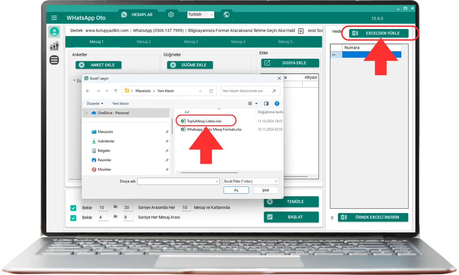 Rehberde Olmayan Kişilere WhatsApp’tan Toplu Mesaj Gönderme