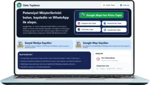 Google Maps ve Sosyal Medya Veri Toplama Programı