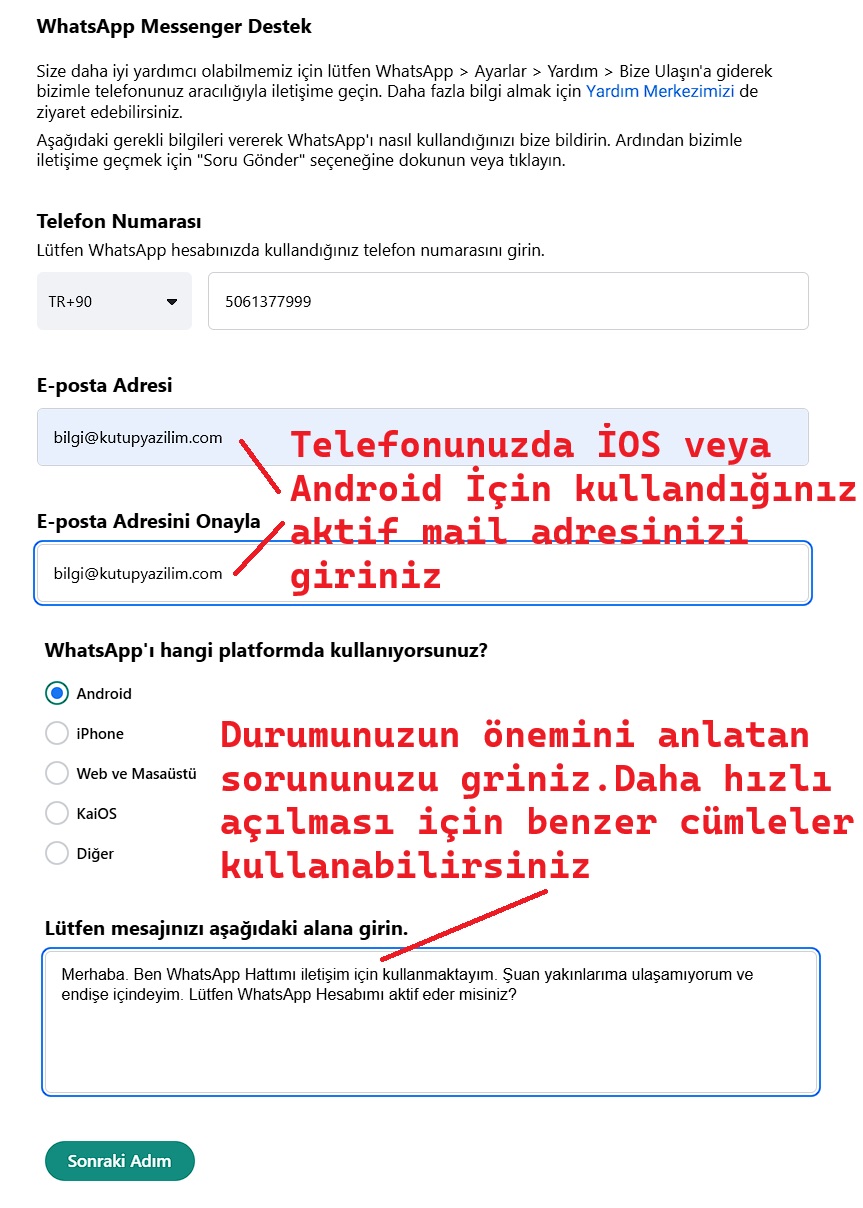 Kapanan WhatsApp Nasıl Açılır 3