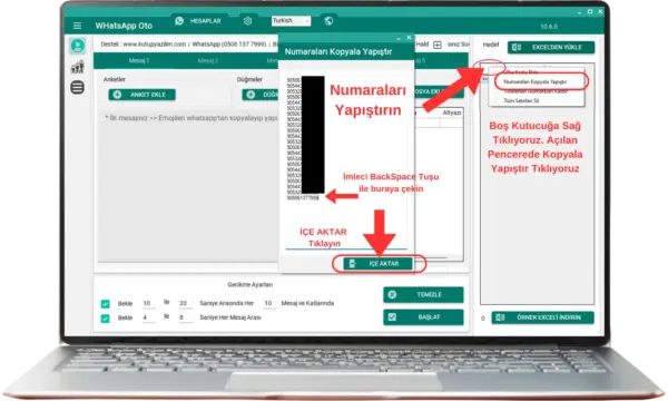 Rehberde Olmayan Kişilere WhatsApp Toplu Mesaj Gönderme