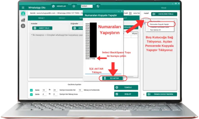 Rehberde Olmayan Kişilere WhatsApp Toplu Mesaj Gönderme
