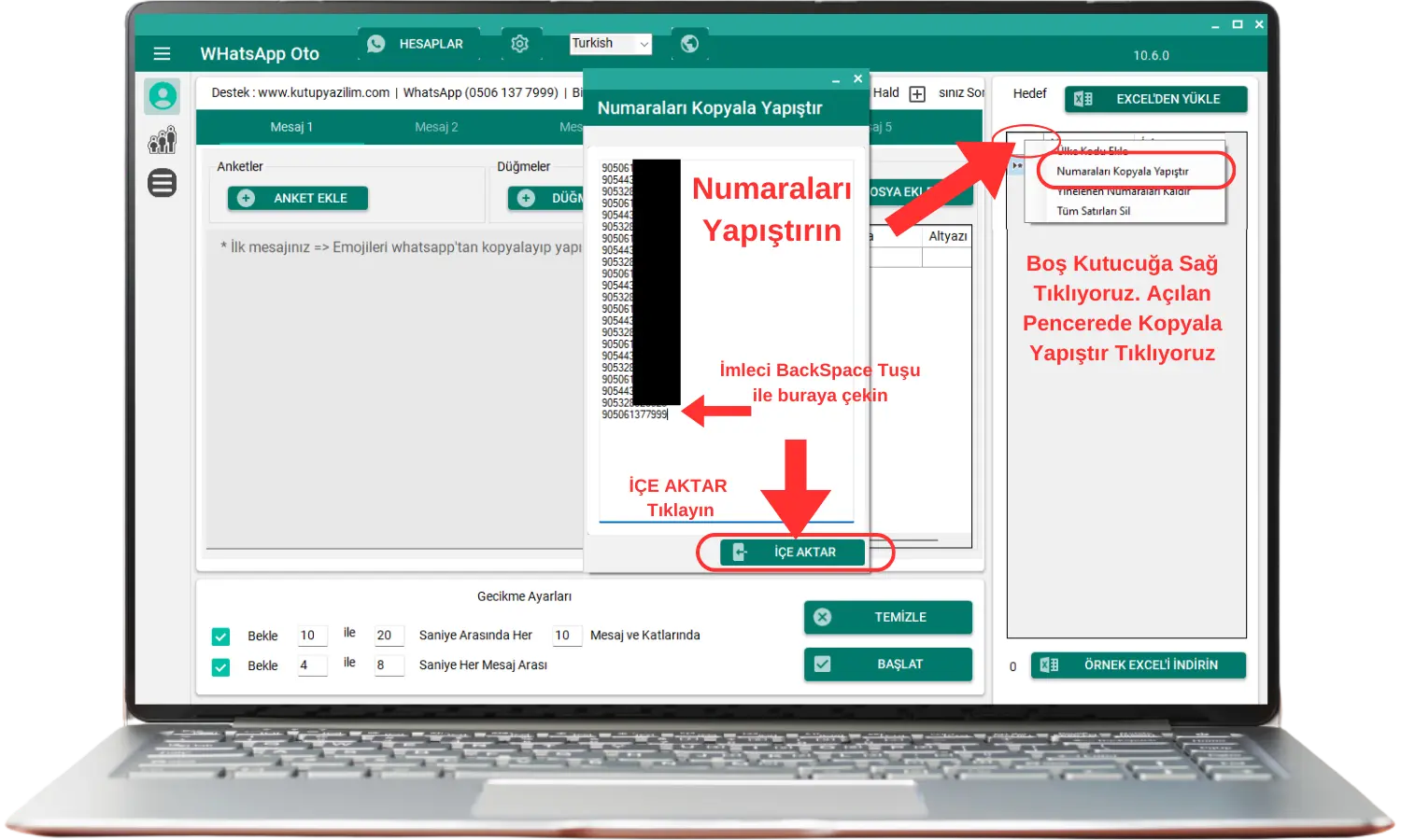 Rehberde Olmayan Kişilere WhatsApp Toplu Mesaj Gönderme