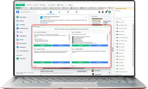Sosyal Medya Yönetimi Programı Hazır Mesajlar