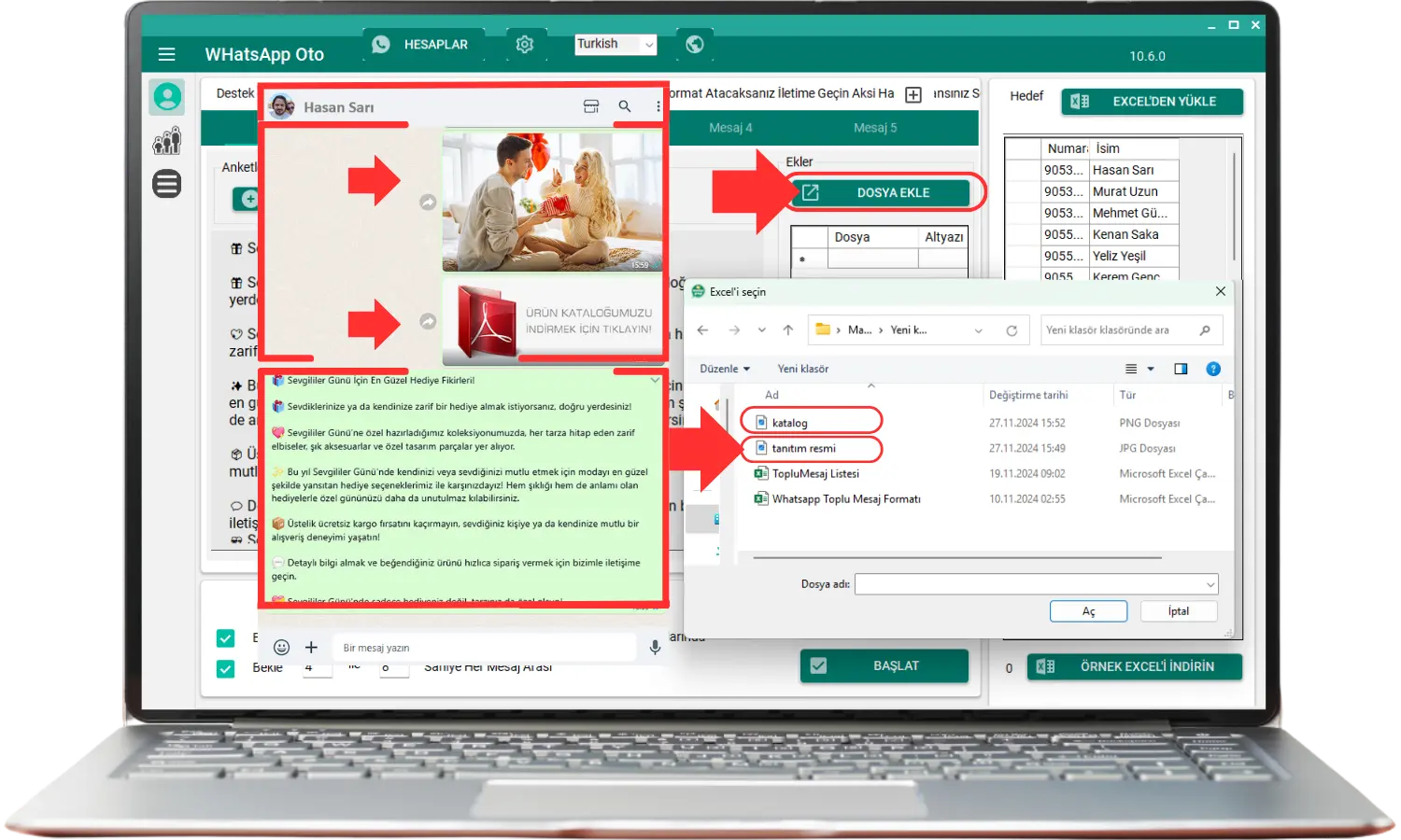 WhatsApp Toplu Mesajda Dosya Gönderimi Nasıl Yapılır