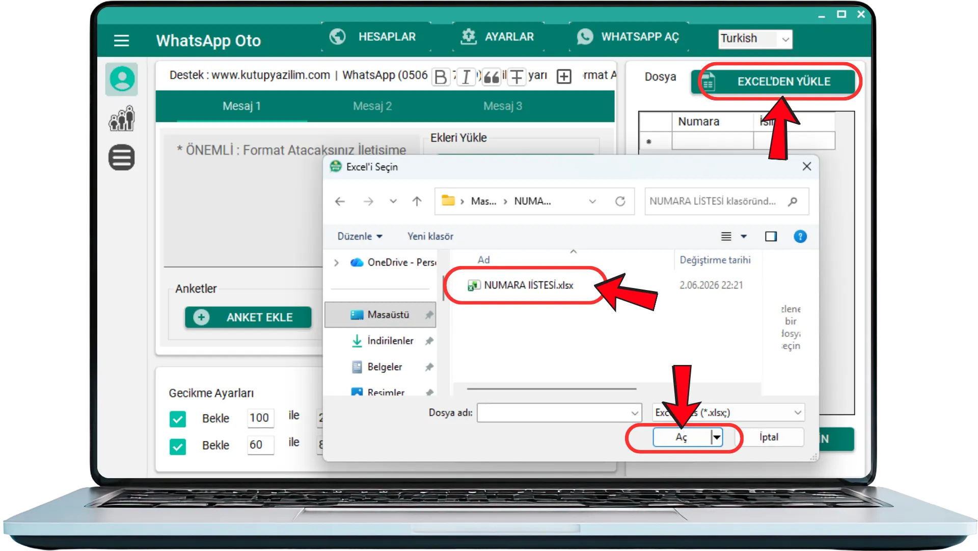 Numara Kaydetmeden WhatsApp Toplu Mesaj Gönderme Nasıl Yapılır