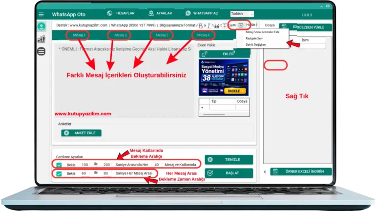 WhatsApp Toplu Mesaj Gönderim Ayarları Nasıl Yapılır?